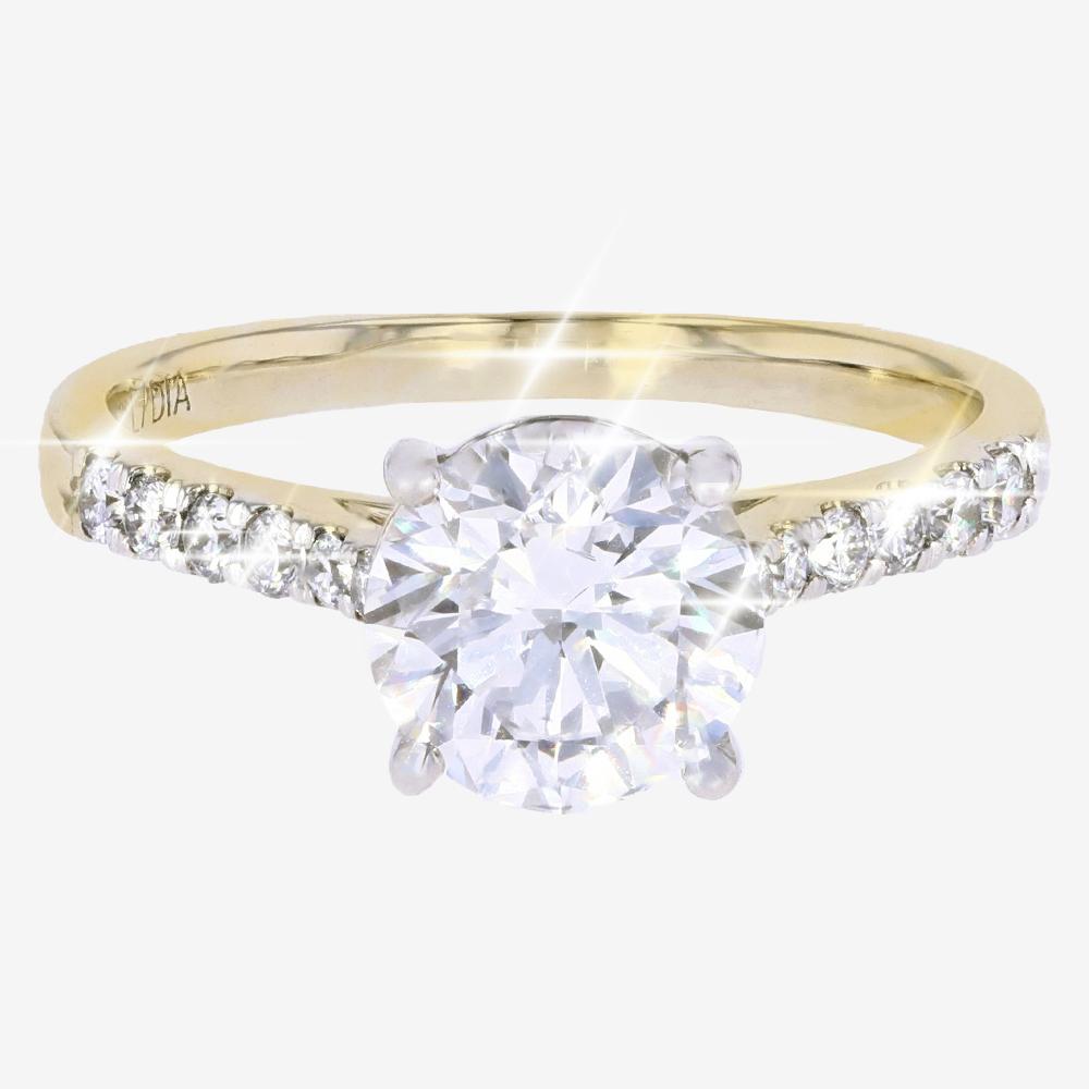 18ct Yellow Gold Lab-Grown Diamond Brilliant Solitaire 2.00ct