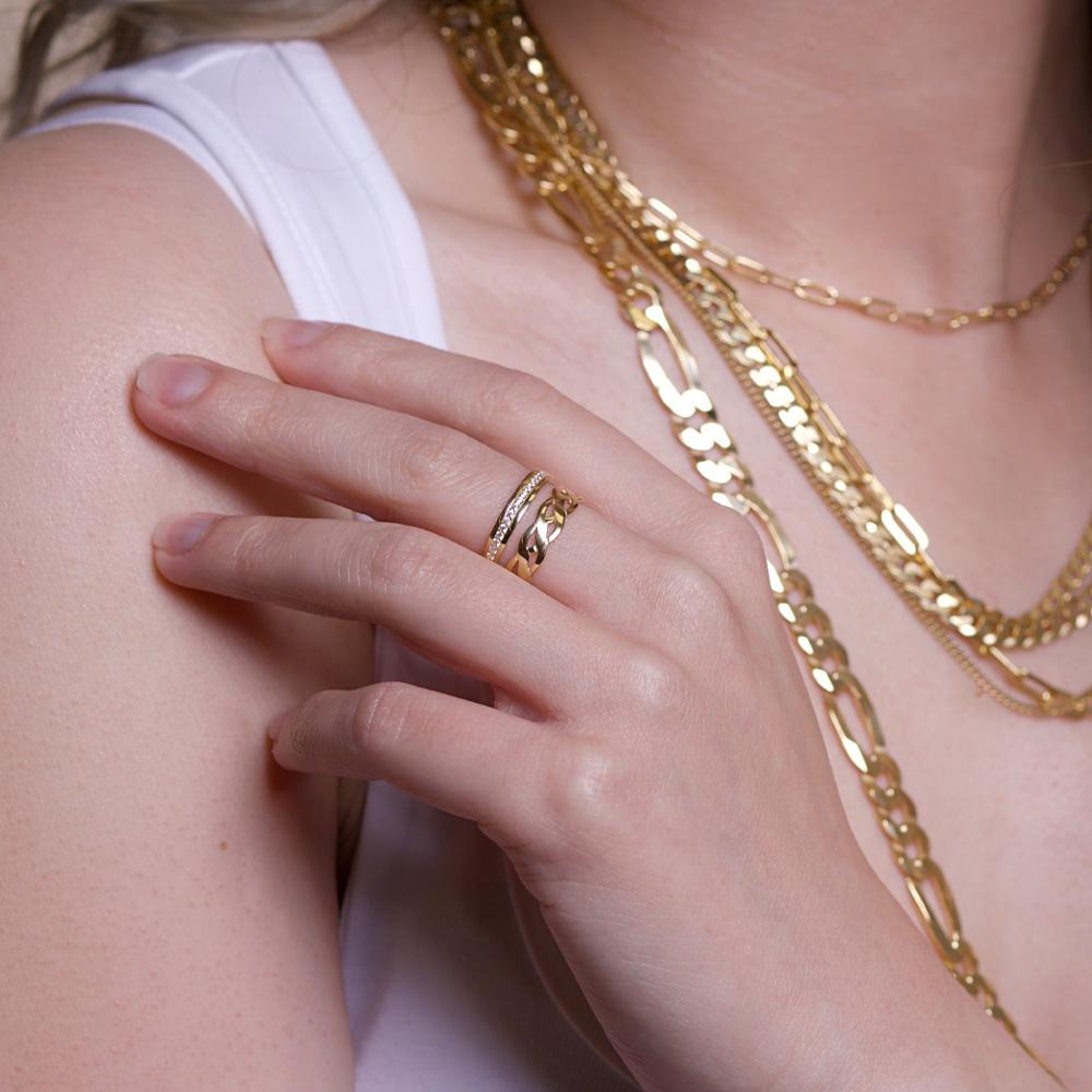 9ct Gold Ladies Band Ring Celtic Style
