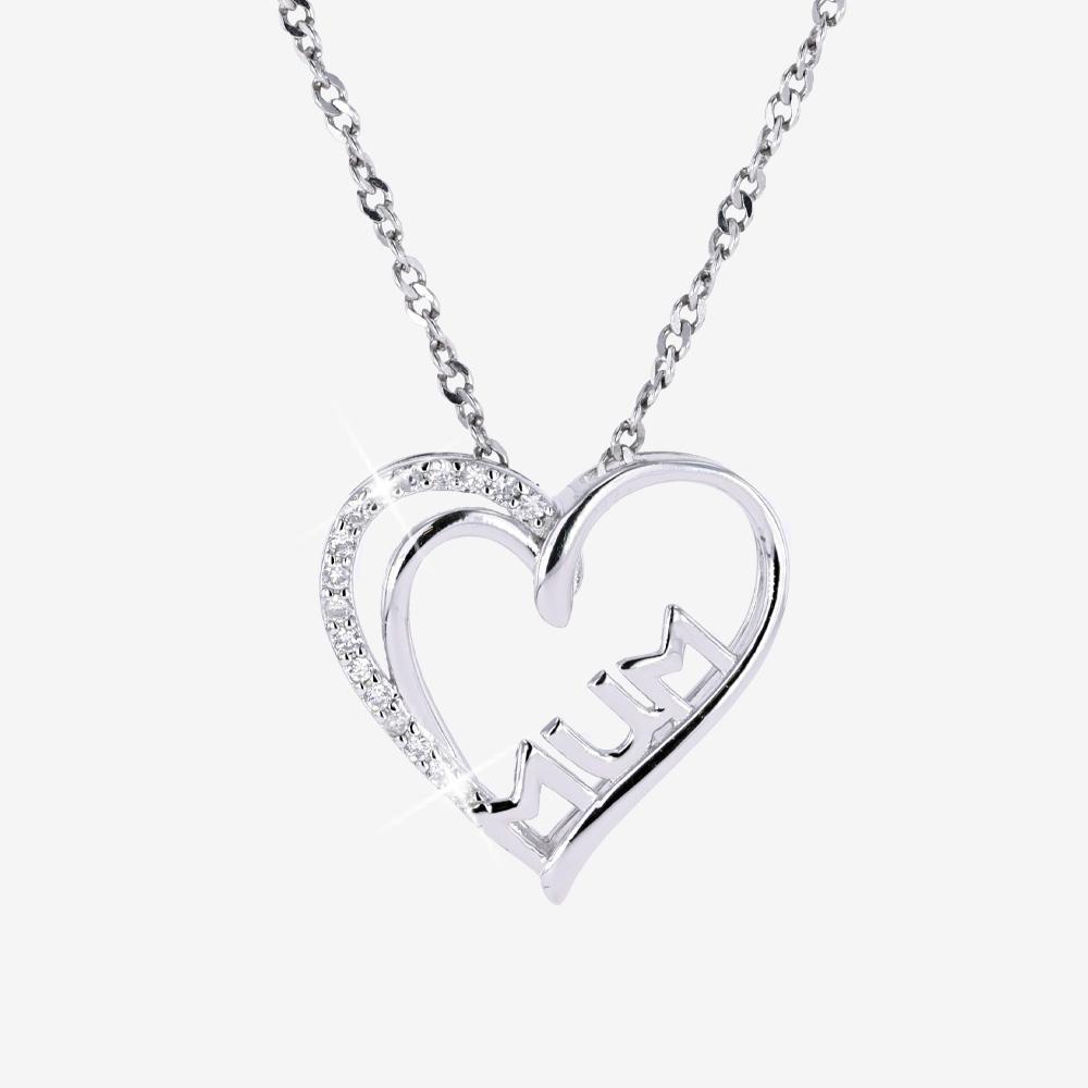 Real Diamond Lab-Grown Mum Necklace