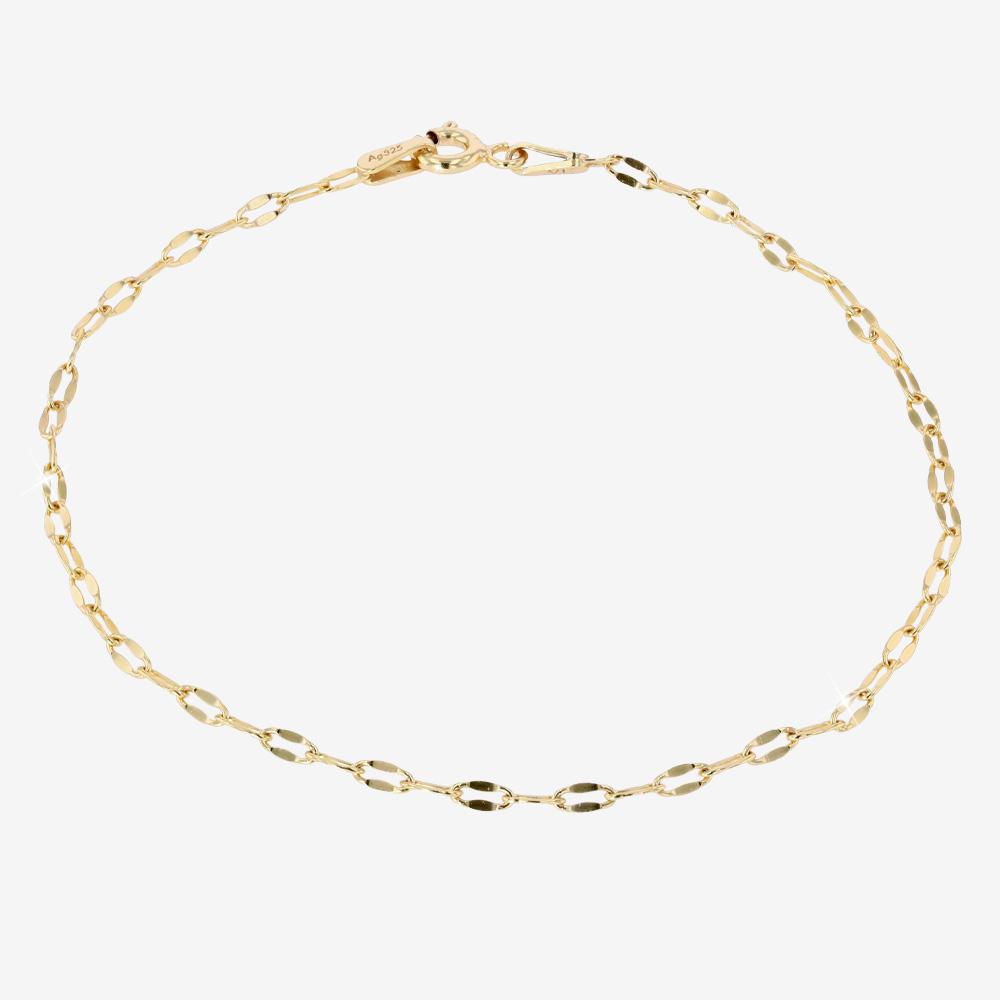 18ct Gold Vermeil On Silver Mirror Bracelet