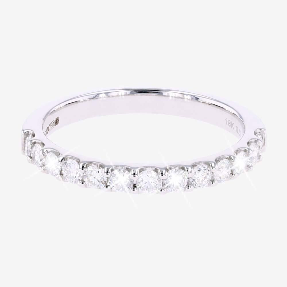 18ct White Gold Diamond Band Eternity Ring .50ct Brilliant Cut