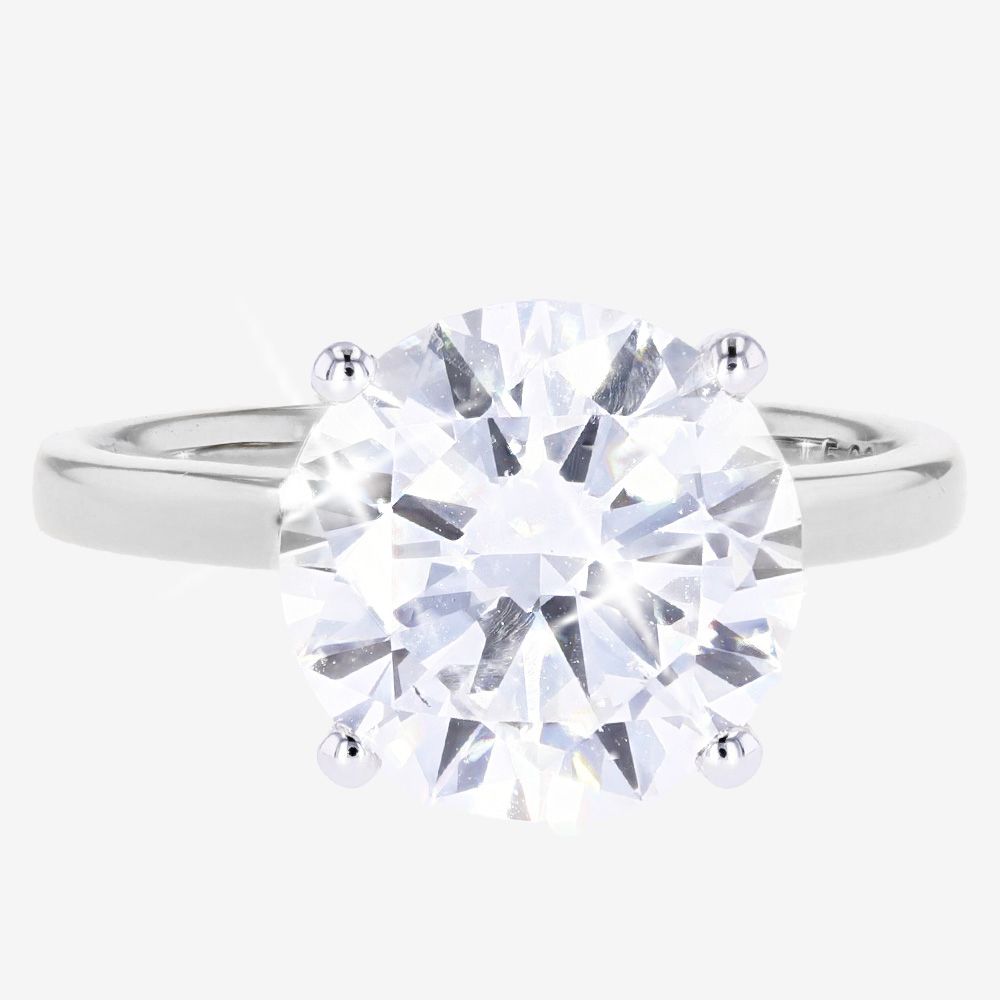 Platinum Lab-Grown Diamond Solitaire Ring 5.00ct
