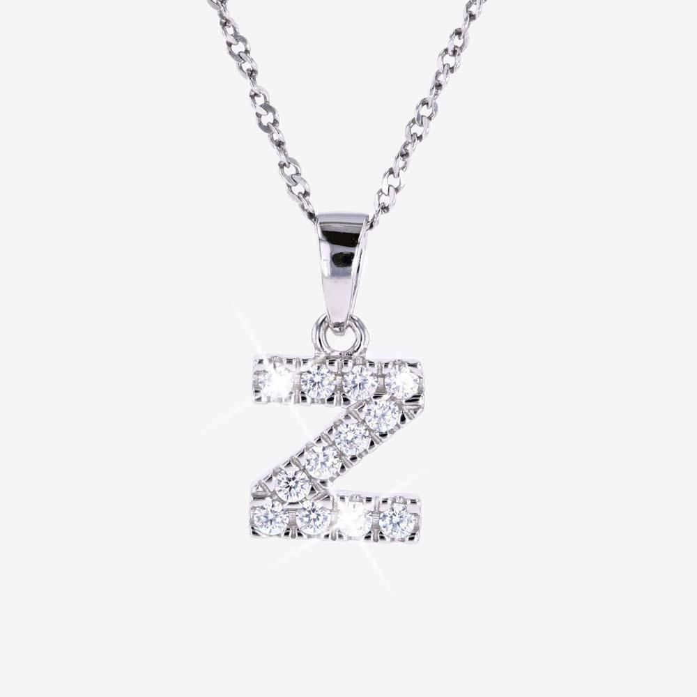 Sterling Silver Z Initial Necklace