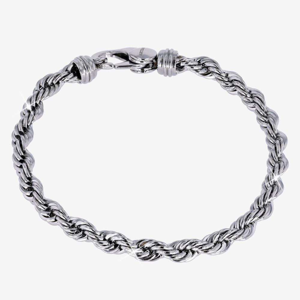 Ladies Solid Rope Chain Bracelet